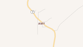 Amy, Arkansas map