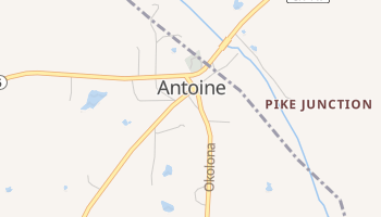 Antoine, Arkansas map