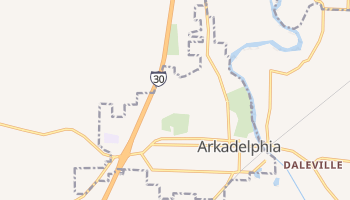 Arkadelphia, Arkansas map