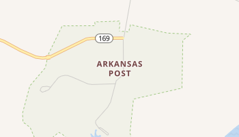 Arkansas Post, Arkansas map