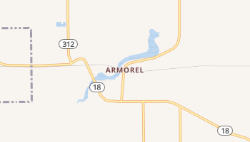 Armorel, Arkansas map