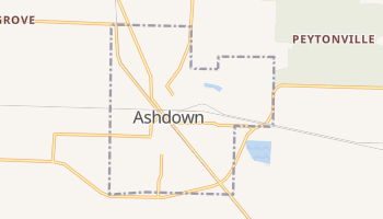 Ashdown, Arkansas map