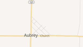 Aubrey, Arkansas map