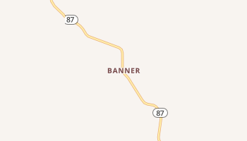 Banner, Arkansas map