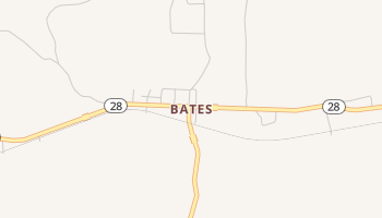 Bates, Arkansas map