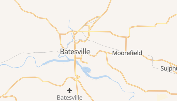Batesville, Arkansas map