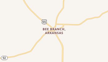 Bee Branch, Arkansas map