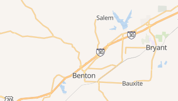 Benton, Arkansas map