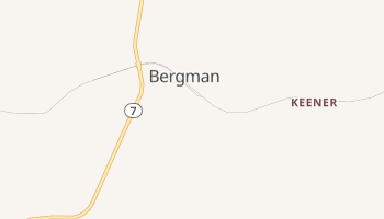 Bergman, Arkansas map