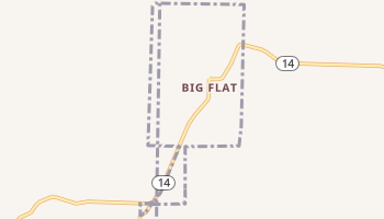 Big Flat, Arkansas map