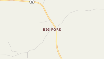 Big Fork, Arkansas map