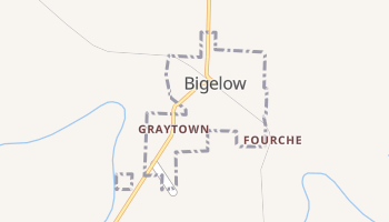 Bigelow, Arkansas map