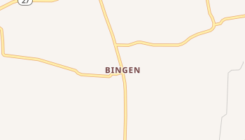 Bingen, Arkansas map