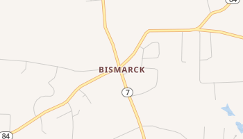 Bismarck, Arkansas map