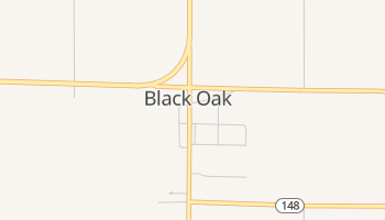 Black Oak, Arkansas map