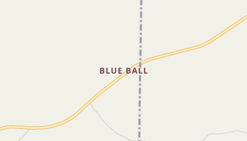 Blue Ball, Arkansas map