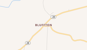 Bluffton, Arkansas map