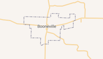 Booneville, Arkansas map