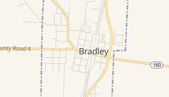 Bradley, Arkansas map