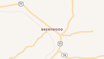 Brentwood, Arkansas map