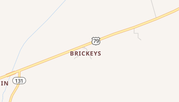 Brickeys, Arkansas map