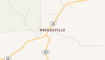 Briggsville, Arkansas map