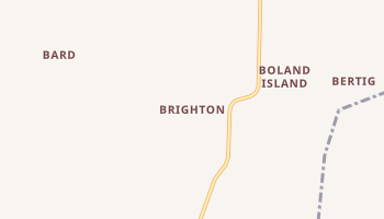 Brighton, Arkansas map