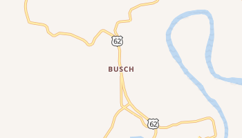 Busch, Arkansas map