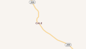 Cale, Arkansas map