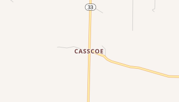 Casscoe, Arkansas map