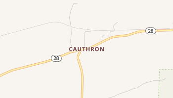 Cauthron, Arkansas map