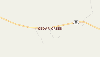Cedar Creek, Arkansas map