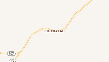 Chickalah, Arkansas map