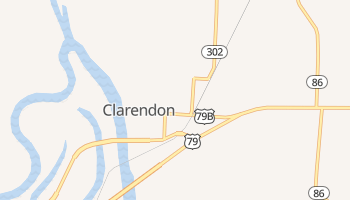 Clarendon, Arkansas map