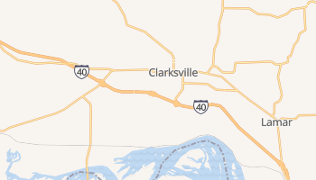 Clarksville, Arkansas map