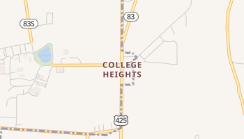 College Heights, Arkansas map