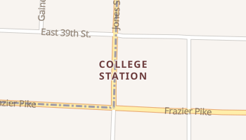 College Station, Arkansas map