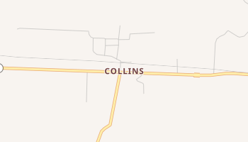 Collins, Arkansas map