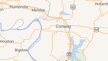 Conway, Arkansas map