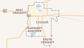 Crossett, Arkansas map