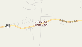 Crystal Springs, Arkansas map