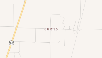 Curtis, Arkansas map