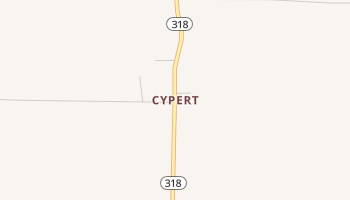 Cypert, Arkansas map
