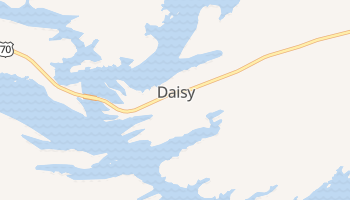 Daisy, Arkansas map