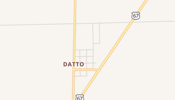 Datto, Arkansas map