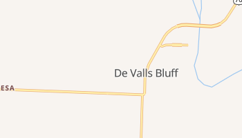 De Valls Bluff, Arkansas map