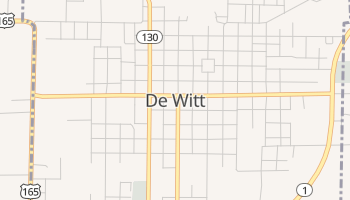 De Witt, Arkansas map
