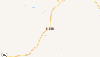 Deer, Arkansas map
