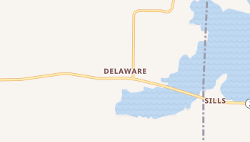 Delaware, Arkansas map