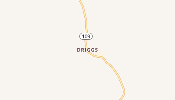 Driggs, Arkansas map